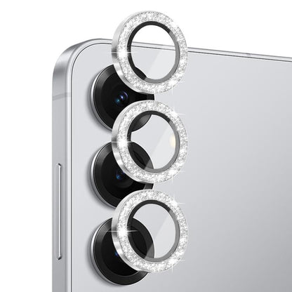 For Samsung Galaxy S25+ 5G NORTHJO 1 Set Camera Lens Protector Glitter Metal Ring Film(Silver) - For Samsung by NORTHJO | Online Shopping UK | buy2fix