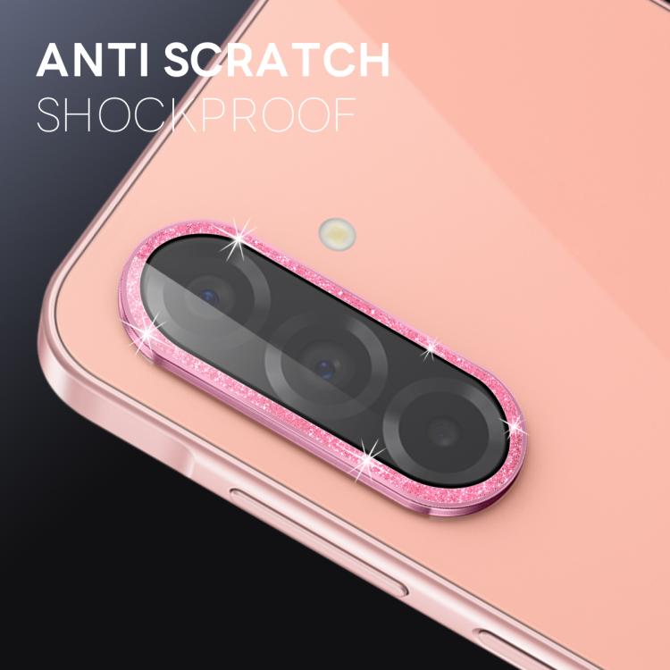 For Samsung Galaxy A26 5G NORTHJO 1 Set Camera Lens Protector Glitter Metal Ring Film(Pink) - For Samsung by NORTHJO | Online Shopping UK | buy2fix
