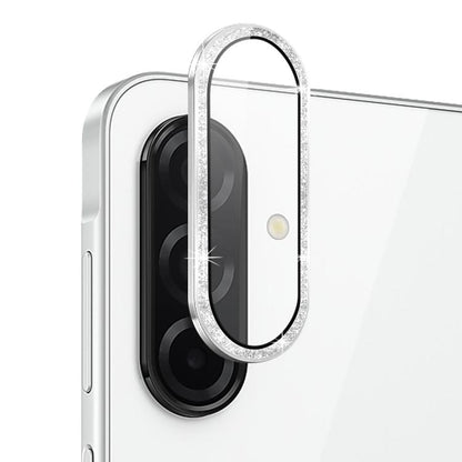 For Samsung Galaxy A26 5G NORTHJO 1 Set Camera Lens Protector Glitter Metal Ring Film(Silver) - For Samsung by NORTHJO | Online Shopping UK | buy2fix