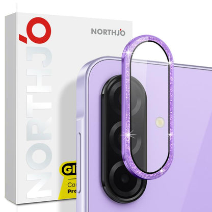 For Samsung Galaxy A26 5G NORTHJO 1 Set Camera Lens Protector Glitter Metal Ring Film(Purple) - For Samsung by NORTHJO | Online Shopping UK | buy2fix