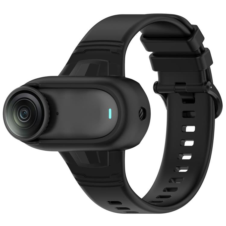 For Insta 360 Go 3 / Go 3S / Go 2 Solid Color Silicone Watch Band(Black) - Case & Bags by buy2fix | Online Shopping UK | buy2fix