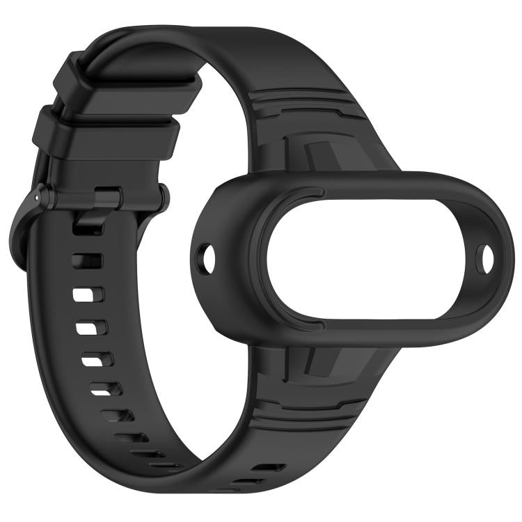 For Insta 360 Go 3 / Go 3S / Go 2 Solid Color Silicone Watch Band(Black) - Case & Bags by buy2fix | Online Shopping UK | buy2fix