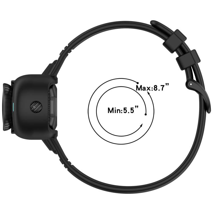 For Insta 360 Go 3 / Go 3S / Go 2 Solid Color Silicone Watch Band(Black) - Case & Bags by buy2fix | Online Shopping UK | buy2fix