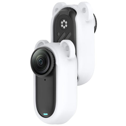 For Insta 360 Go 3S / Go 3  Solid Color Silicone Protective Case(White) - Case & Bags by buy2fix | Online Shopping UK | buy2fix