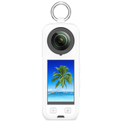 For Insta360 X5 Silicone Protective Case(White) - Case & Bags by buy2fix | Online Shopping UK | buy2fix
