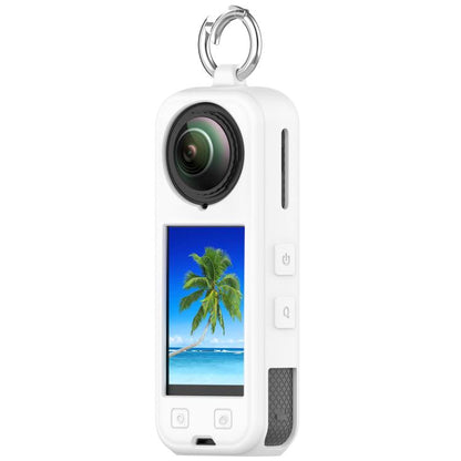 For Insta360 X5 Silicone Protective Case(White) - Case & Bags by buy2fix | Online Shopping UK | buy2fix