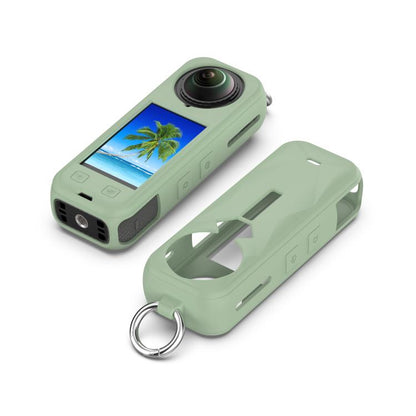 For Insta360 X5 Silicone Protective Case(Ice Lake Green) - Case & Bags by buy2fix | Online Shopping UK | buy2fix