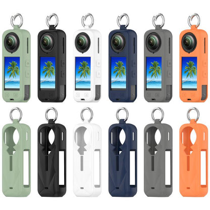 For Insta360 X5 Silicone Protective Case(White) - Case & Bags by buy2fix | Online Shopping UK | buy2fix