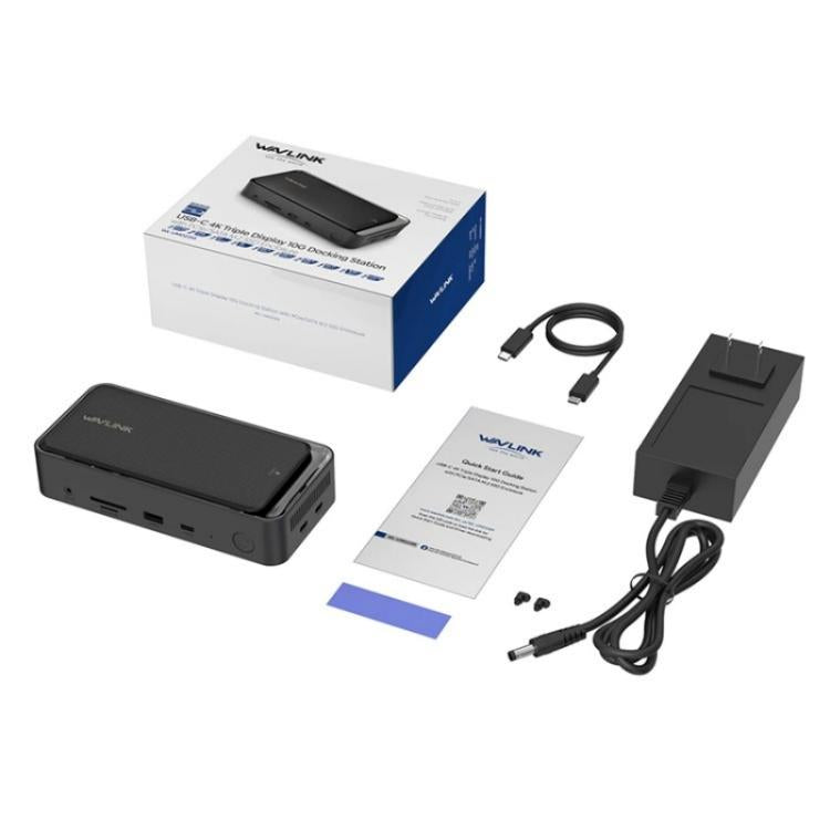 WAVLINK UMD23M For Laptop Tablet 13 in 1 USB-C Hub 10Gbps M.2 Pcie / SATA SSD Enclosure(EU Plug) - USB HUB by WAVLINK | Online Shopping UK | buy2fix