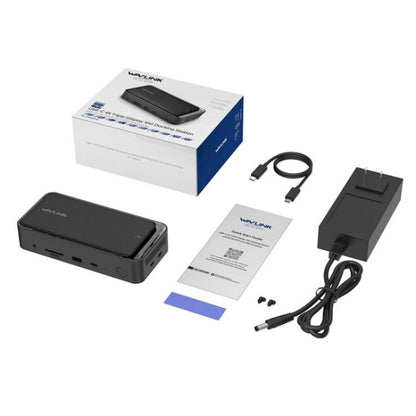 WAVLINK UMD23M For Laptop Tablet 13 in 1 USB-C Hub 10Gbps M.2 Pcie / SATA SSD Enclosure(UK Plug) - USB HUB by WAVLINK | Online Shopping UK | buy2fix