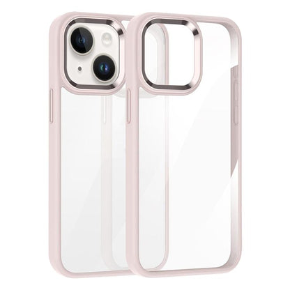 For iPhone 15 Kalebol Gold Shield PC Hybrid TPU Phone Case(Pink) - iPhone 15 Cases by Kalebol | Online Shopping UK | buy2fix