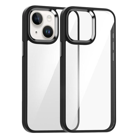 For iPhone 15 Kalebol Gold Shield PC Hybrid TPU Phone Case(Black)
