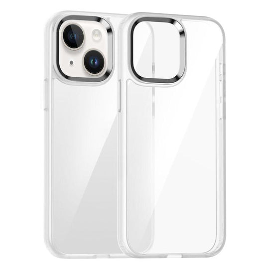 For iPhone 13 Kalebol Gold Shield PC Hybrid TPU Phone Case(Transparent)