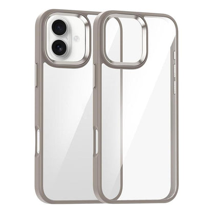 For iPhone 16 Kalebol Gold Shield PC Hybrid TPU Phone Case(Titanium Gold) - iPhone 16 Cases by Kalebol | Online Shopping UK | buy2fix