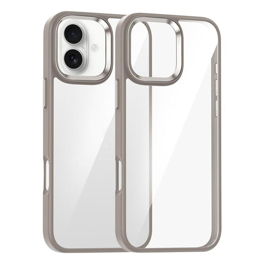 For iPhone 16 Kalebol Gold Shield PC Hybrid TPU Phone Case(Titanium Gold) - iPhone 16 Cases by Kalebol | Online Shopping UK | buy2fix