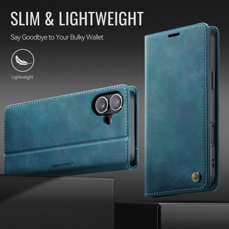 For iPhone 17 CaseMe 033 Calf Leather Lining Microfibre RFID Blocking Phone Case(Green) - iPhone 17 Cases by CaseMe | Online Shopping UK | buy2fix