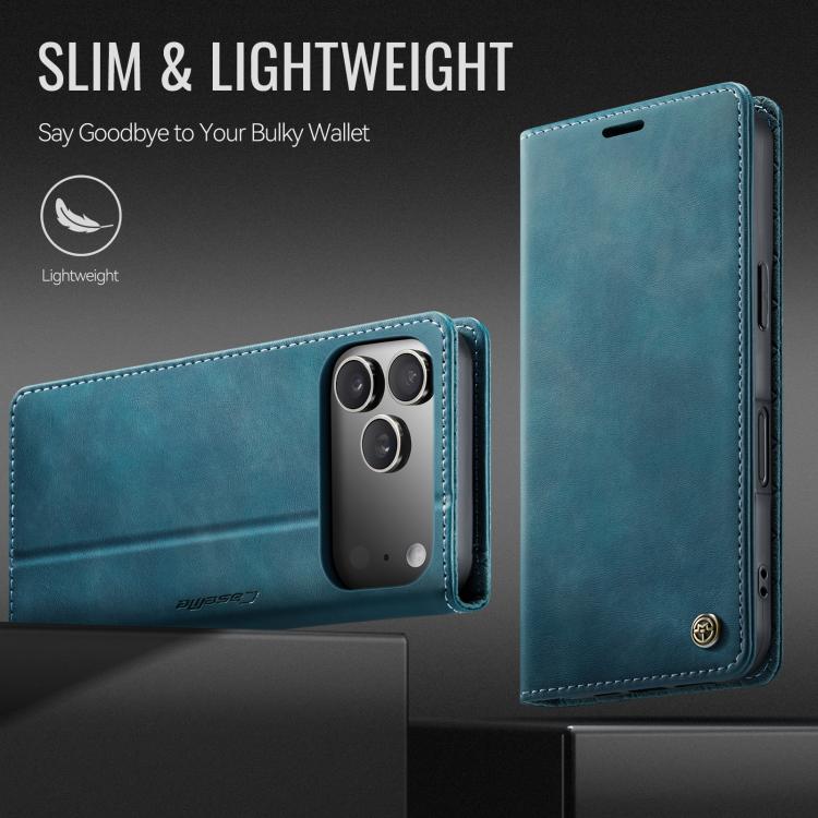 For iPhone 17 Pro CaseMe 033 Calf Leather Lining Microfibre RFID Blocking Phone Case(Green) - iPhone 17 Pro Cases by CaseMe | Online Shopping UK | buy2fix