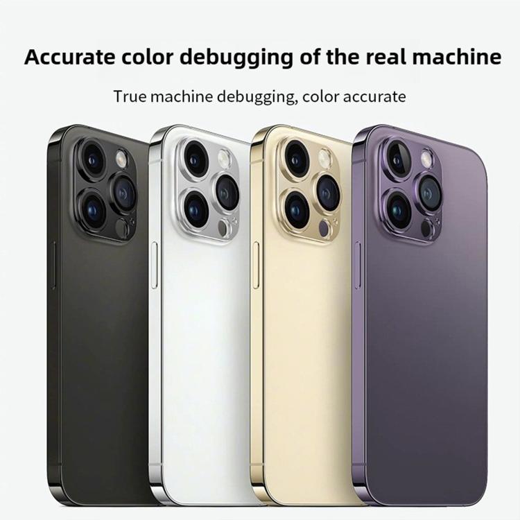 For iPhone 16 Kalebol Armor Full-Coverage Metal Lens Ring Protector Film(Silver) - iPhone 16 Tempered Glass by Kalebol | Online Shopping UK | buy2fix