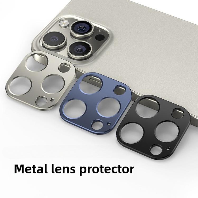 For iPhone 16 Pro Kalebol Metal Hollow Lens Protection Ring(Titanium) - iPhone 16 Pro Tempered Glass by Kalebol | Online Shopping UK | buy2fix