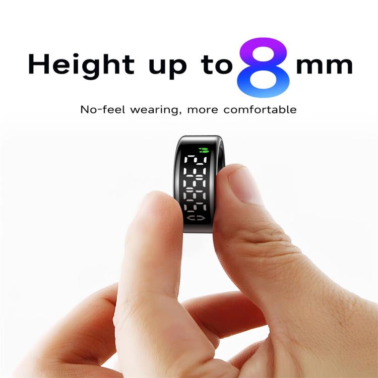 SY01 SIZE 13 Smart Ring, Support Heart Rate / Blood Oxygen / Sleep Monitoring / Multiple Sport Modes(Black) - Smart Rings / Smart Telephones by buy2fix | Online Shopping UK | buy2fix