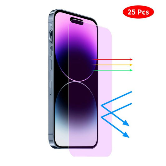 For iPhone 16 Plus JUNSUNMAY 25pcs Anti-Blue Light Clear Tempered Glass Film - iPhone 16 Plus Tempered Glass by JUNSUNMAY | Online Shopping UK | buy2fix