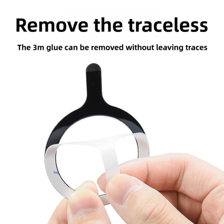 Kalebol Wireless Charging Magnetic Suction Ring Iron Sheet Leads Magnet Piece(Black Lower Gap) - Others Accessories by Kalebol | Online Shopping UK | buy2fix