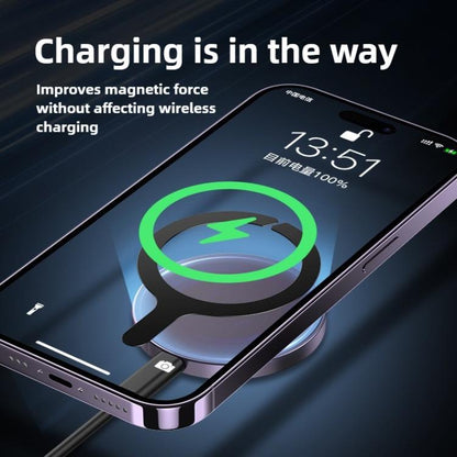 Kalebol Wireless Charging Magnetic Suction Ring Iron Sheet Leads Magnet Piece(Black Upper Gap) - Others Accessories by Kalebol | Online Shopping UK | buy2fix