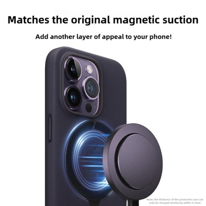 Kalebol Wireless Charging Magnetic Suction Ring Iron Sheet Leads Magnet Piece(Black Lower Gap) - Others Accessories by Kalebol | Online Shopping UK | buy2fix