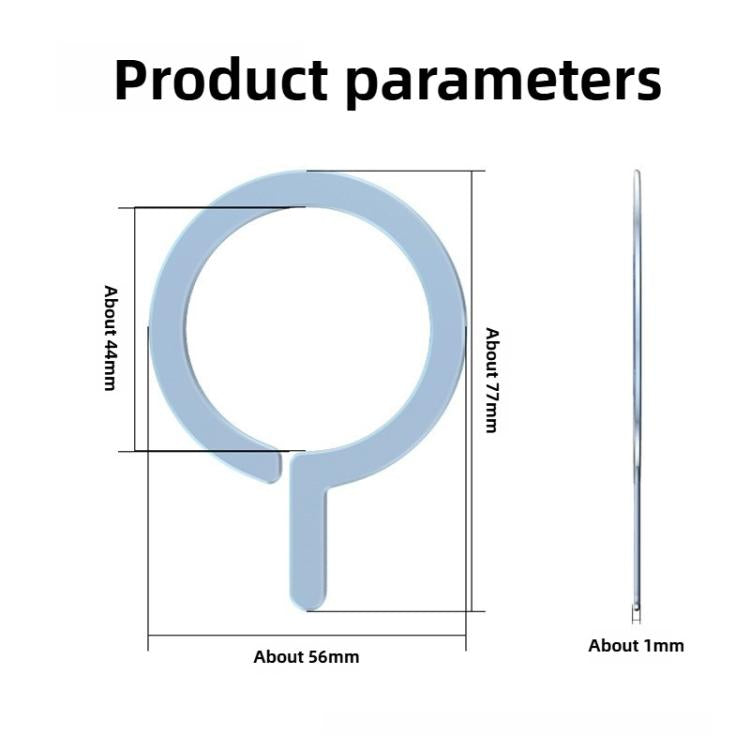 Kalebol Wireless Charging Aluminum Alloy Ring Magnetic Sheet(Blue Lower Gap) - Others Accessories by Kalebol | Online Shopping UK | buy2fix