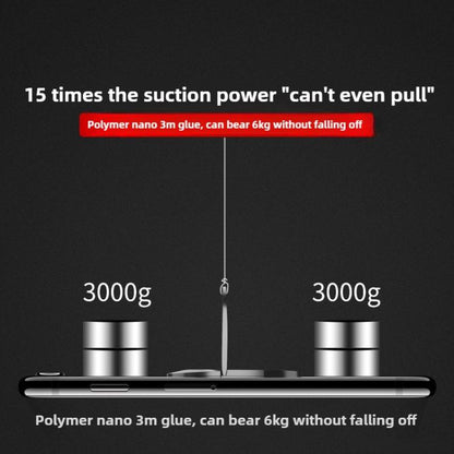 Carabiner Stick-On Metal Cell Magnetic Finger Ring Phone Holder(Silver) - Hand-Sticking Bracket by buy2fix | Online Shopping UK | buy2fix