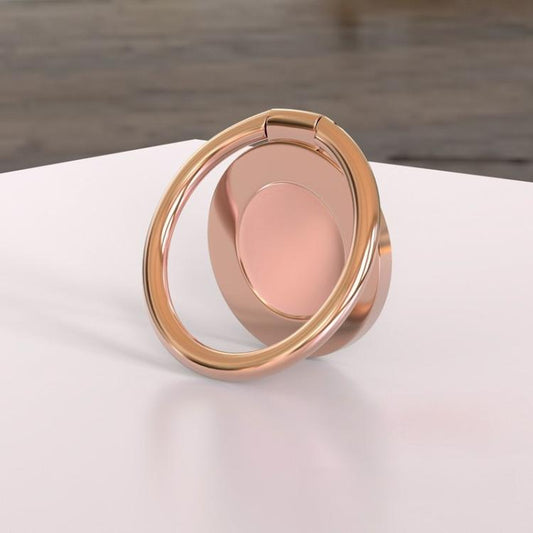 Universal Magnetic Suction Cup Thin Portable Cell Phone Ring Clip(Rose Gold) - Ring Holder by buy2fix | Online Shopping UK | buy2fix