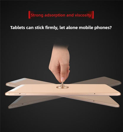 Universal Magnetic Suction Cup Thin Portable Cell Phone Ring Clip(Cool Black) - Ring Holder by buy2fix | Online Shopping UK | buy2fix