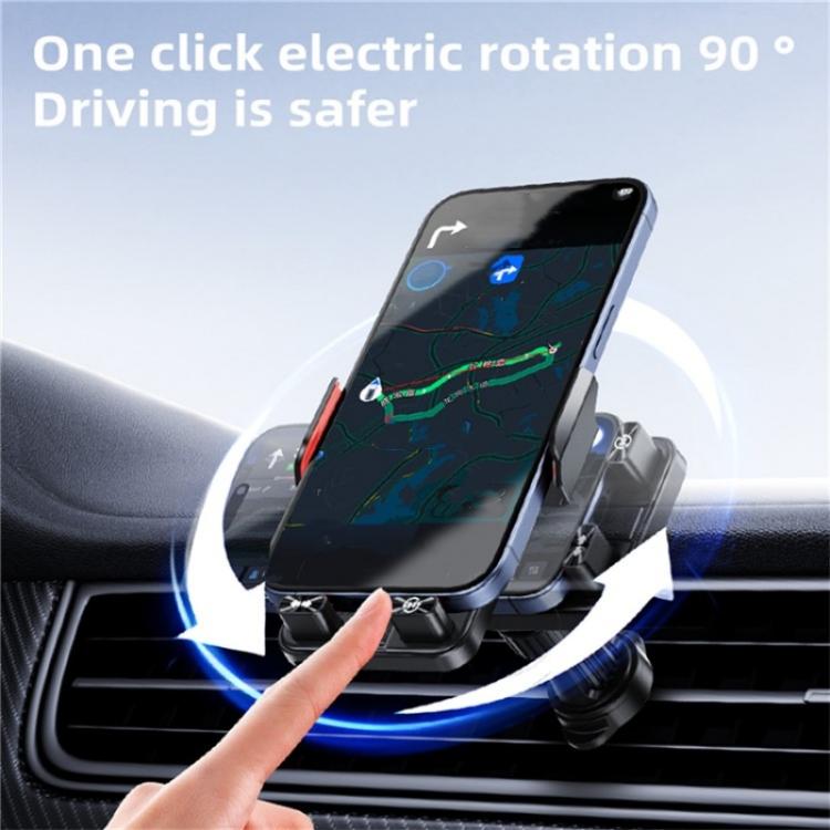 SD19 Wireless Charger 15W Magnetic Fast Charging Car Air Vent Mount Phone Holder(Black) - Wireless Charger Holders by buy2fix | Online Shopping UK | buy2fix