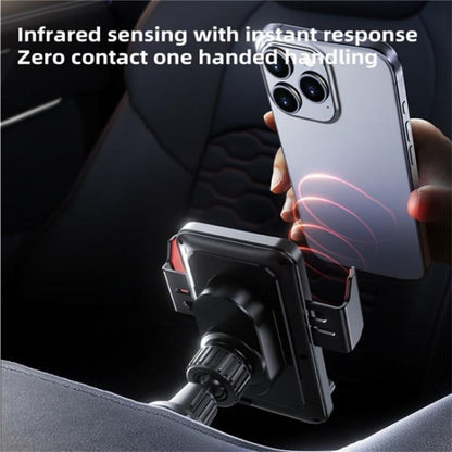 SD19 Wireless Charger 15W Magnetic Fast Charging Car Air Vent Mount Phone Holder(Black) - Wireless Charger Holders by buy2fix | Online Shopping UK | buy2fix