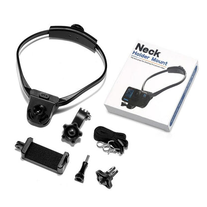 Sports Camera Lazy Neck Bracket Phone Clamp Mount(Black) - Holder by buy2fix | Online Shopping UK | buy2fix