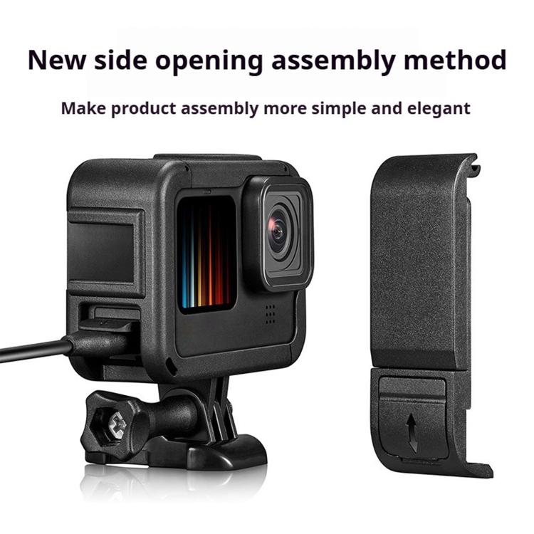 For GoPro HERO13 Black / HERO12 Black Dual Cold Shoes Frame Expansion PA Cage with Side Interface Cover - Skeleton Housing by buy2fix | Online Shopping UK | buy2fix