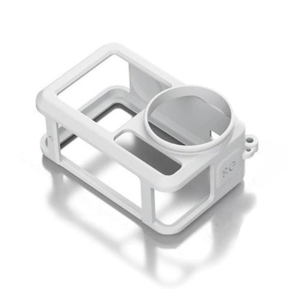 For DJI Action 5 Pro / 4 / 3 Soft Silicone Shockproof Protective Case Cover with Lens Cap(Gray White) - Case & Bags by buy2fix | Online Shopping UK | buy2fix