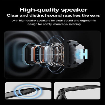 W600 Smart Glasses, Support AI Conversation / AI Photo Recognition / Bluetooth Call(Black) - Smart Glasses by buy2fix | Online Shopping UK | buy2fix