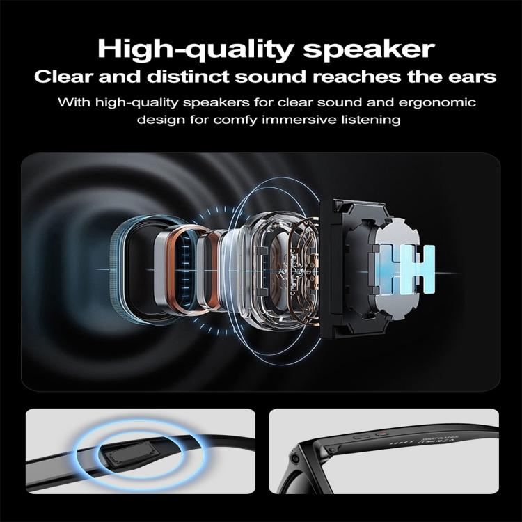 W600 Smart Glasses, Support AI Conversation / AI Photo Recognition / Bluetooth Call(White) - Smart Glasses by buy2fix | Online Shopping UK | buy2fix