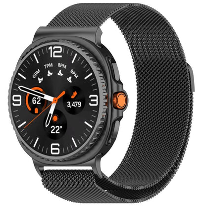 For Samsung Galaxy Watch8 / Watch8 Classic Milan Magnetic Stainless Steel Watch Band(Titanium Gray) - Watch Bands by buy2fix | Online Shopping UK | buy2fix