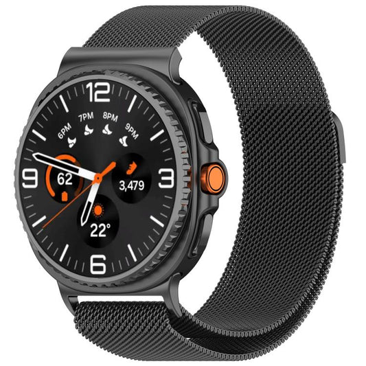 For Samsung Galaxy Watch8 / Watch8 Classic Milan Magnetic Stainless Steel Watch Band(Titanium Gray) - Watch Bands by buy2fix | Online Shopping UK | buy2fix