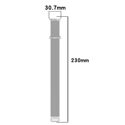 For Samsung Galaxy Watch8 / Watch8 Classic Milan Magnetic Stainless Steel Watch Band(Titanium Gray) - Watch Bands by buy2fix | Online Shopping UK | buy2fix