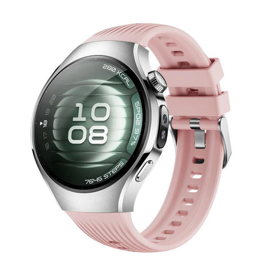 For Huawei Watch 5 42mm Vertical Silicone Watch Band(Pink) - Watch Bands by buy2fix | Online Shopping UK | buy2fix