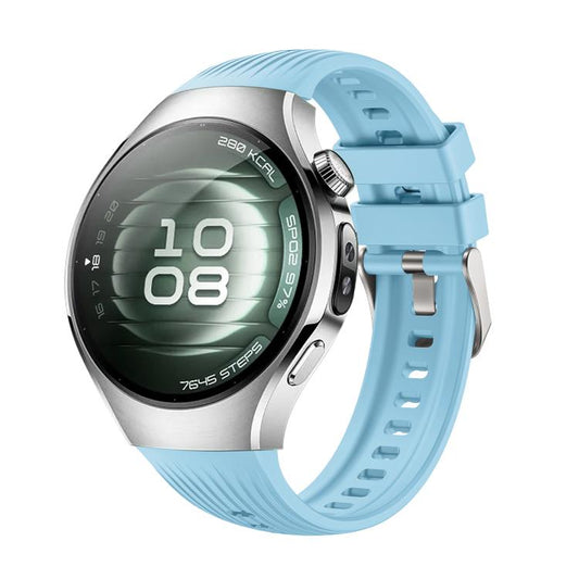 For Huawei Watch 5 42mm Vertical Silicone Watch Band(Cloudy Blue) - Watch Bands by buy2fix | Online Shopping UK | buy2fix
