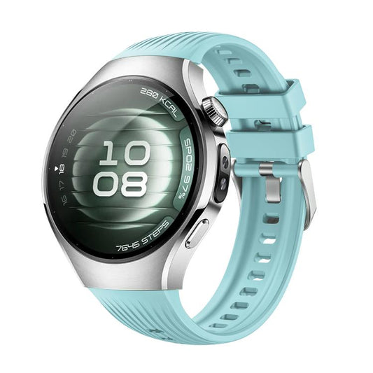 For Huawei Watch 5 42mm Vertical Silicone Watch Band(Teal) - Watch Bands by buy2fix | Online Shopping UK | buy2fix