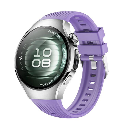 For Huawei Watch 5 42mm Vertical Silicone Watch Band(Lilac) - Watch Bands by buy2fix | Online Shopping UK | buy2fix