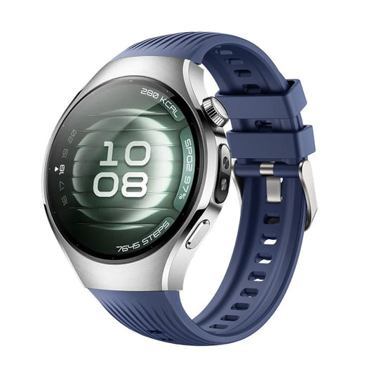For Huawei Watch 5 42mm Vertical Silicone Watch Band(Raw Blue) - Watch Bands by buy2fix | Online Shopping UK | buy2fix