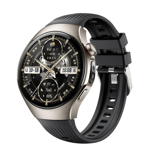 For Huawei Watch 5 46mm Vertical Silicone Watch Band(Black) - Watch Bands by buy2fix | Online Shopping UK | buy2fix