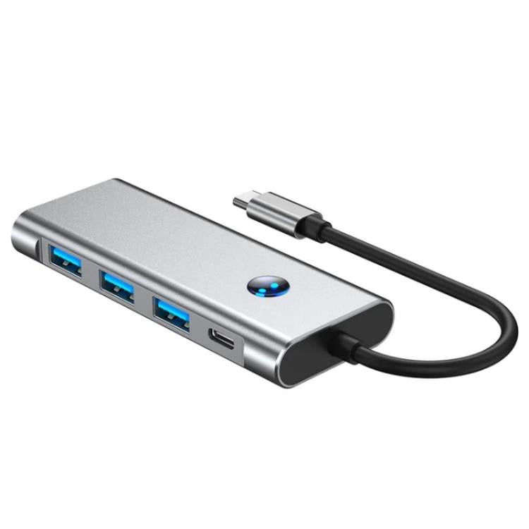 2425 7 In 1 Type-C Hub USB 3.0 PD 100W 4K HD Adapter For Laptops - USB HUB by buy2fix | Online Shopping UK | buy2fix