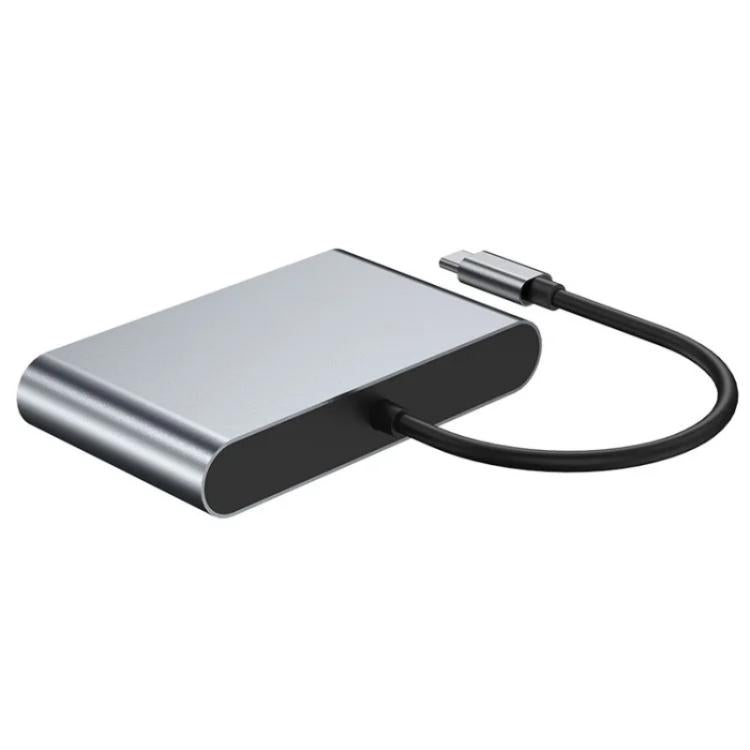 2322 Type-C to RJ45, 4K/30HZ HD, USB 3.0, PD100W Charging Port Aluminum Shell HUB - USB HUB by buy2fix | Online Shopping UK | buy2fix